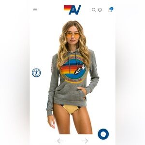 Aviator Nation Grey Hoodie